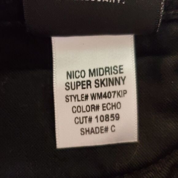 Hudson Black Nico Midrise Super Skinny Pants Size 27 - Picture 10 of 10